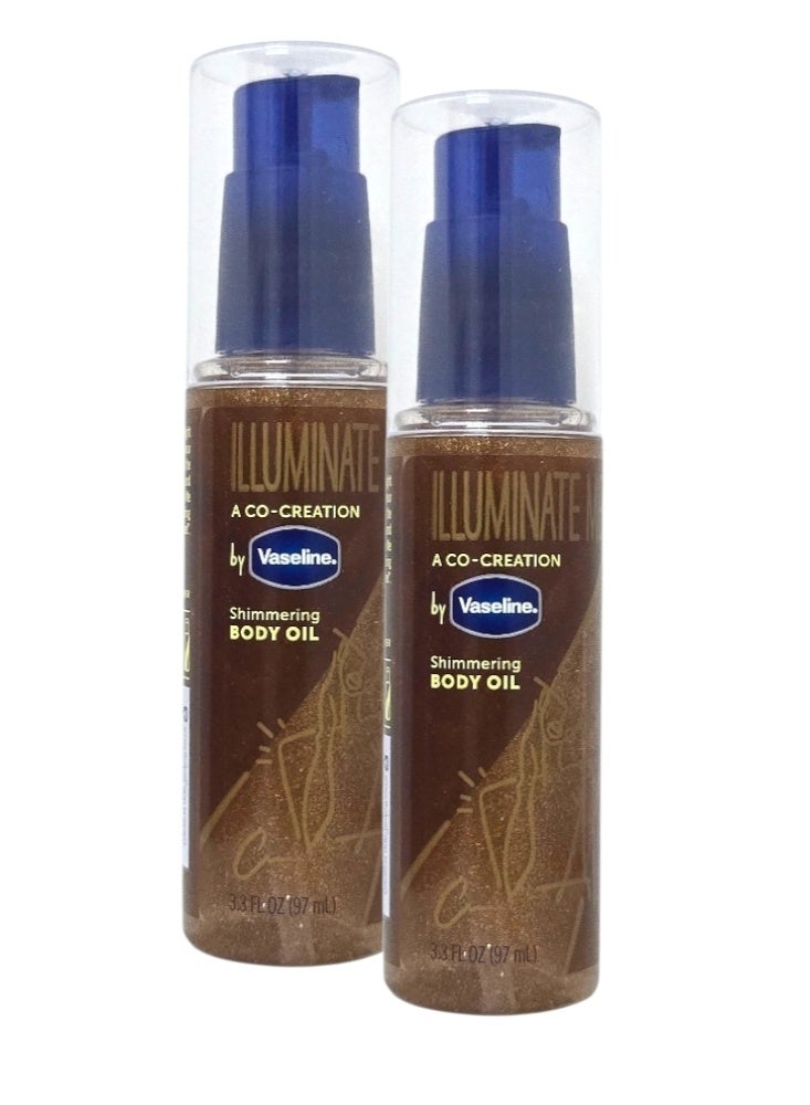 Vaseline 2 Pices Shimmering Body Oil 2*97Ml - Image 1