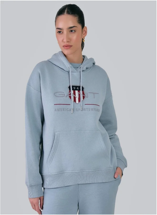 غانت Relaxed Fit Archive Shield Hoodie