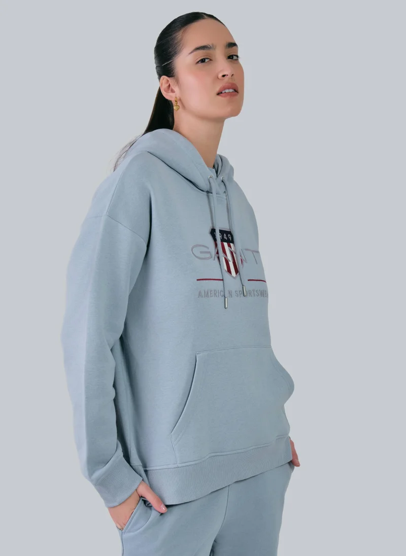 غانت Relaxed Fit Archive Shield Hoodie