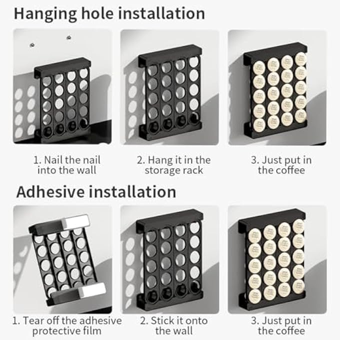 Tazweeq Coffee Cups Holder Cup Storage Stand Coffee Pods Storage Organizer Stand New Modern Design Home Or Office Kitchen Counter OrganizerCapacity Of 20 Pods White - Image 4