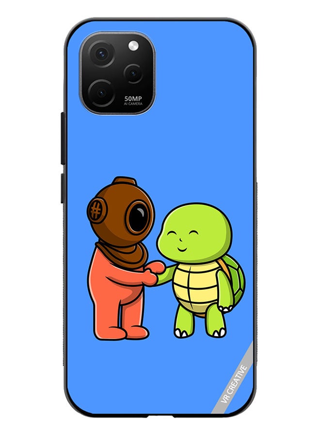 VR CREATIVE Protective Case Cover For Huawei Nova Y61 Cute Diver Design Multicolour - Image 1