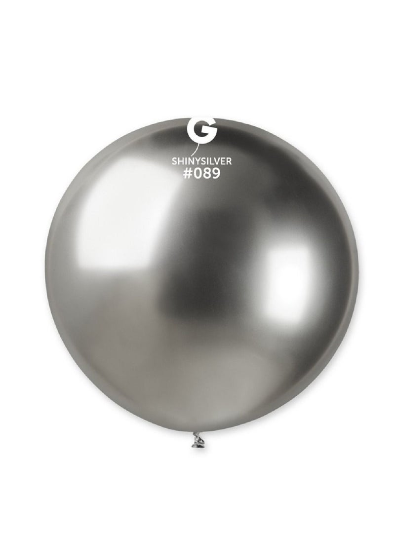 Gemar 31" Shiny Silver Balloon 1Ct