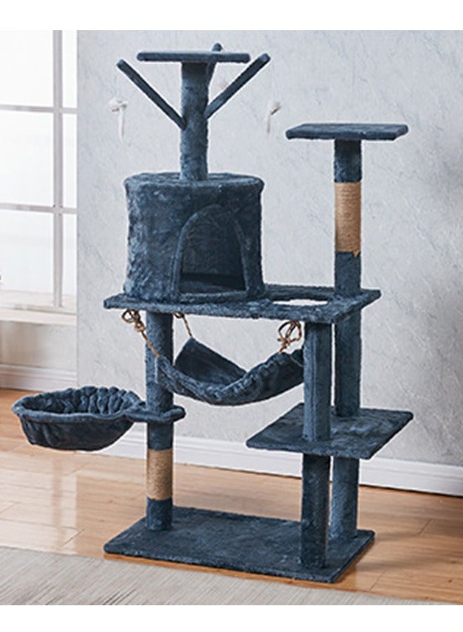 Yolu Wooden Cat Tree 125CM, Multi-Level Activity Cat Tower Furniture for Cats - Image 3