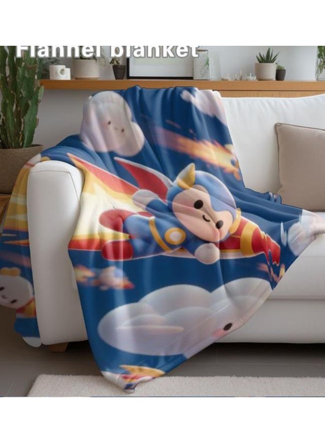 عام بطانية رقيقة من الفانيلا (حرارة ومريحة، ومناسبة للنوم واستخدام اللعبة والغبار والرمل) 150 سم * 200 سم - 450 - Image 4