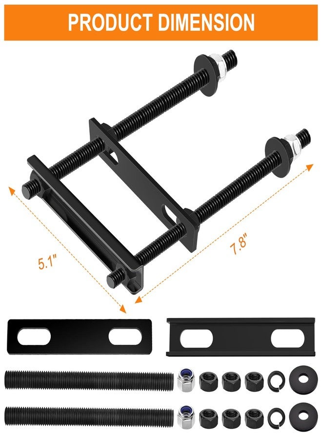 Delmoar Trailer Spare Tire Mount, Universal Wheel Bracket, Steel, Fits Most Tire - Image 3
