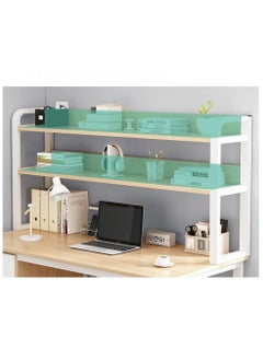 Alissa Home Office Desk With 3 Large Drawers And Open Shelves Computer Table Study Working Table Gaming Desk With Storage Shelves Heavy Duty Desk (140 * 50 * 148cm-Wood Color)  - Image 2