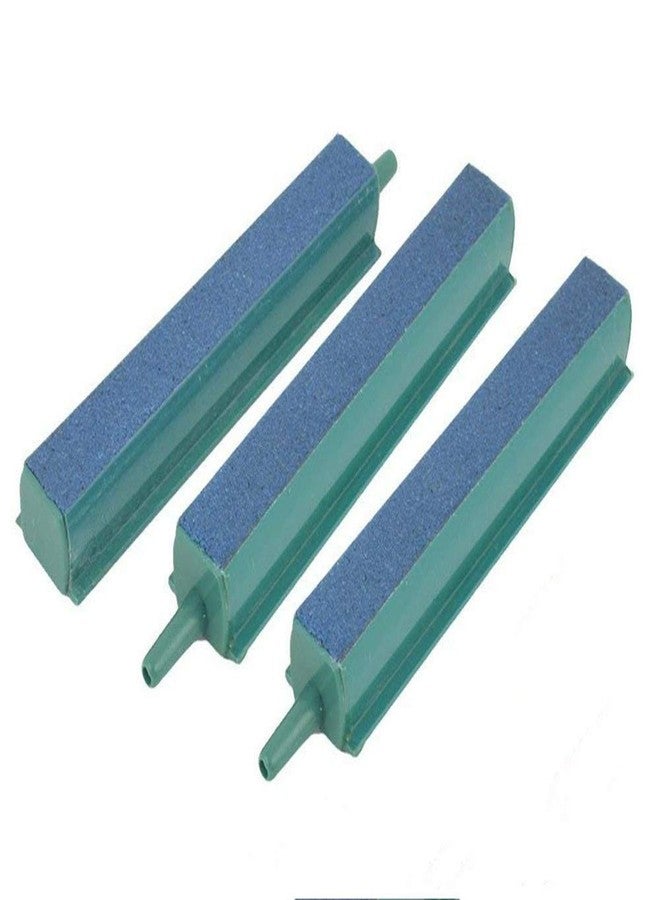 أكس أم أتش أف حوض سمك XMHF مكون من 3 قطع، إطار بلاستيكي أخضر 4 بوصة (100 مم)، موزع أكسجين معدني أزرق لإطلاق فقاعات الهواء، قضيب حجر هوائي - Image 1