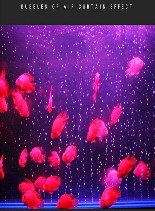 أكس أم أتش أف حوض سمك XMHF مكون من 3 قطع، إطار بلاستيكي أخضر 4 بوصة (100 مم)، موزع أكسجين معدني أزرق لإطلاق فقاعات الهواء، قضيب حجر هوائي - Image 5