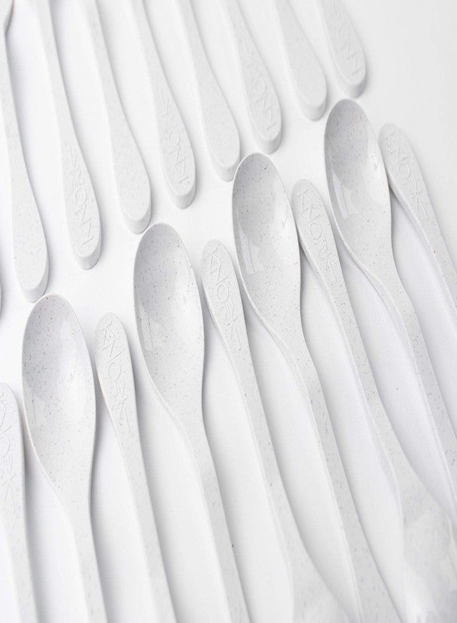Knork Eco Spoon Open Stock, Bulk, 12 Piece Set, White - Image 4