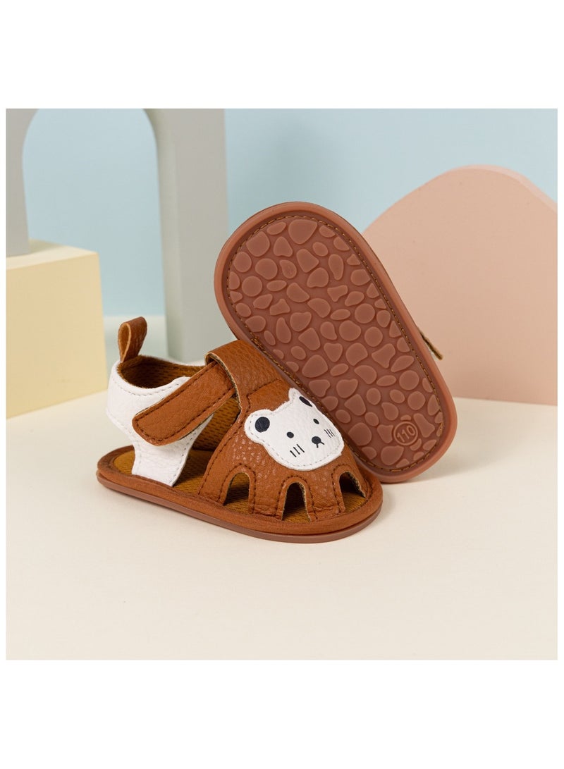 صنادل أطفال بنعل ناعم غير قابل للانزلاق أحذية خارجية للمشي الأول للأولاد والبنات - Image 2