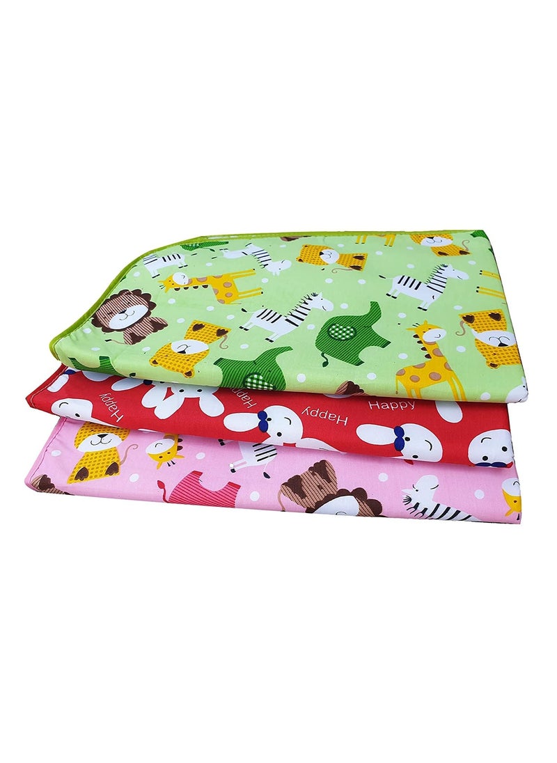 FinchGold Baby Diaper Changing Matt Drysheet for New Born Baby Pack of 3 06 Months Multicolored  - Image 5