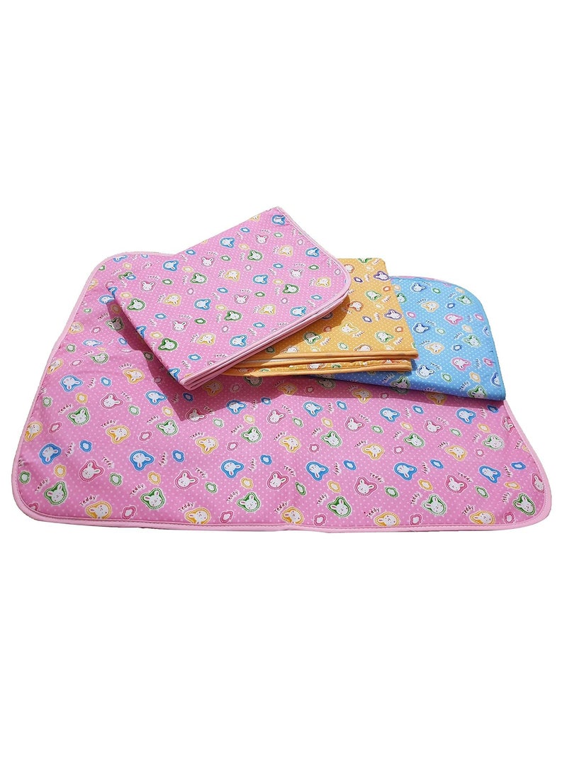 FinchGold Baby Diaper Changing Matt Drysheet for New Born Baby Pack of 3 06 Months Multicolored  - Image 1