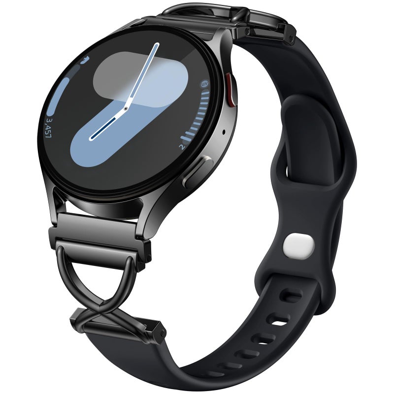 Getino Slim Bands Compatible with Samsung Galaxy Watch 7 Band 6 5 4 FE Active 2 40mm 44mm/Galaxy Watch 6 4 Classic/5 Pro, Skinny Thin 20mm Watch Band Silicone Sport Strap for Samsung Watch Bands Women - Image 1