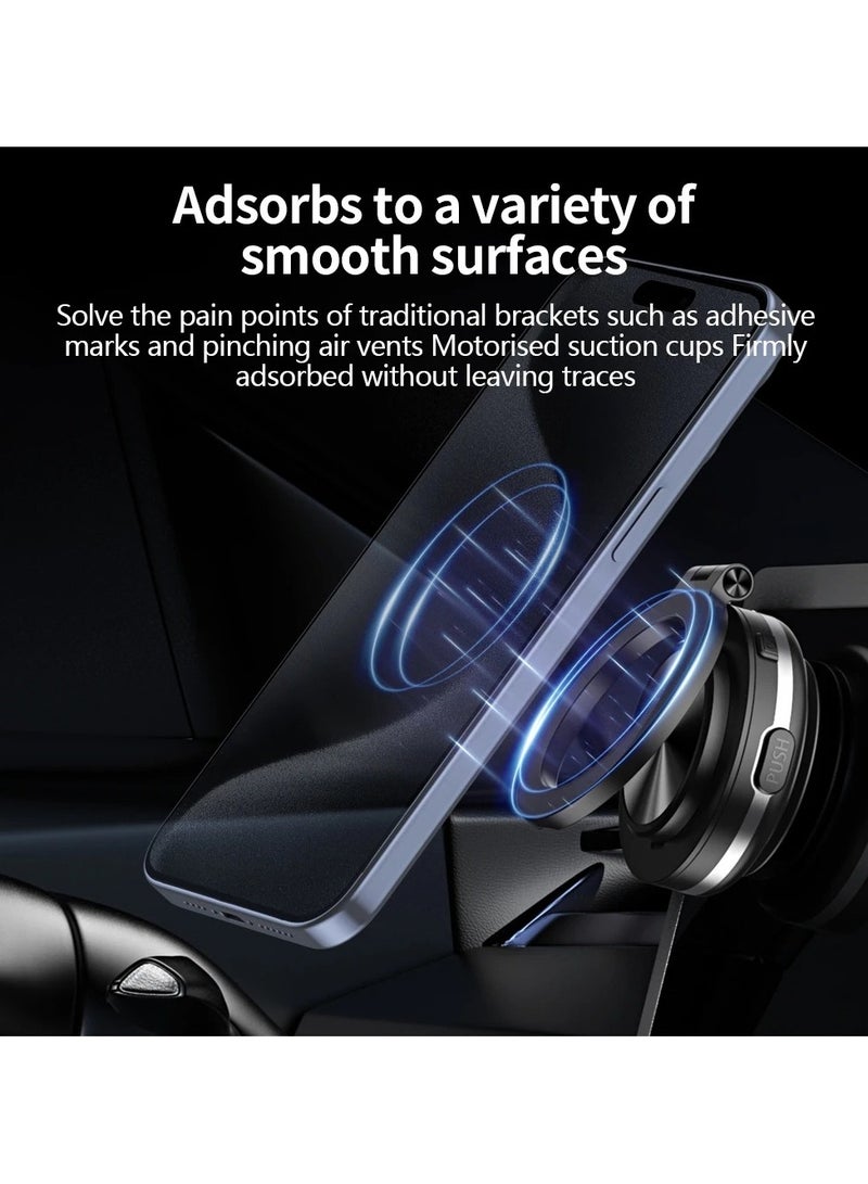 AROAQ Magnetic Car Phone Holder with 360 Degree Rotation and Strong Vacuum Mount Powerful Magnet for iPhone 12 13 14 15 16 Pro Max - Image 4