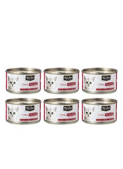 Kit Cat Wet Cat Food For Adult Cats, Tuna And Chicken Flavor, 6 Pack, 80g  - Image 1