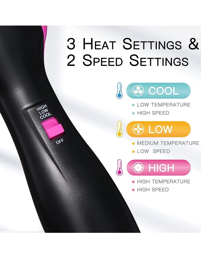 One Step Hot Air Brush,3 in 1 Upgrade Blow Dryer Brush,Hair Dryer & Volumizer for Hair Straightening, Curling and Styling，Reduce Frizz and Static - Image 3