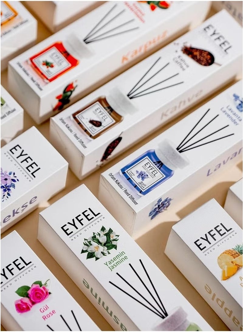 EYFEL Pineapple Reed Diffuser Set – 120ML Premium Long-Lasting Fragrance with Elegant Diffuser Sticks for Bathrooms, Living Spaces, Offices, Shops & Showrooms  - Image 4