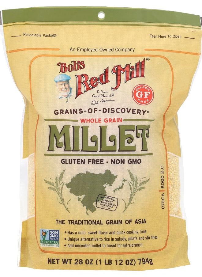 Bob's Red Mill Millet Whole Grain Gluten Free 28 oz (794 g) 