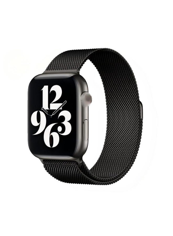 Milanese Strap Compatible with Apple Watch Bands 44mm 45mm 46mm 49mm ,Stainless Steel Magnetic Clasp Replacement Band for iWatch Series 11/10/9/8/7/6/5/4/Ultra/Ultra2/Ultra3/SE/SE2/SE3 - Image 1