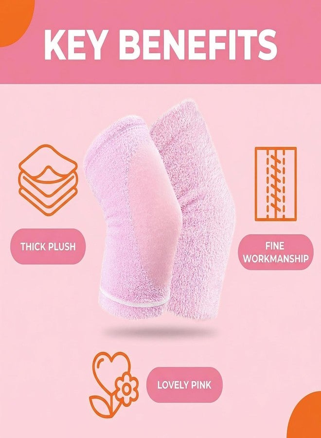 VANTOBEST 1 Pair Gel Elbow Moisturizing Sleeves, Soft Elastic Gel Elbow Pads, Pink Reusable Elbow Protector Covers for SPA Dry Cracked Calloused Elbow Skin Care for Women - Image 3
