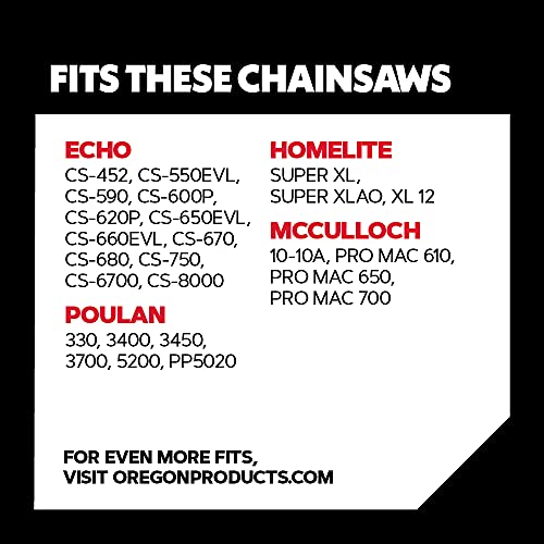 Oregon D70 AdvanceCut Chainsaw Chain for 20-Inch Bar – 70 Drive Links, Replacement Low-Kickback Chainsaw Blade, .050 Inch Gauge, 3/8 Inch Pitch, fits Several Poulan Pro & Echo Models (D70) Black - Image 3