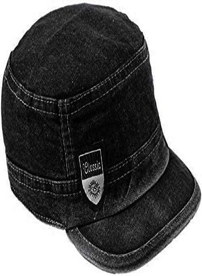Missby® Denim Cap for Men & Women (Black) - Image 2