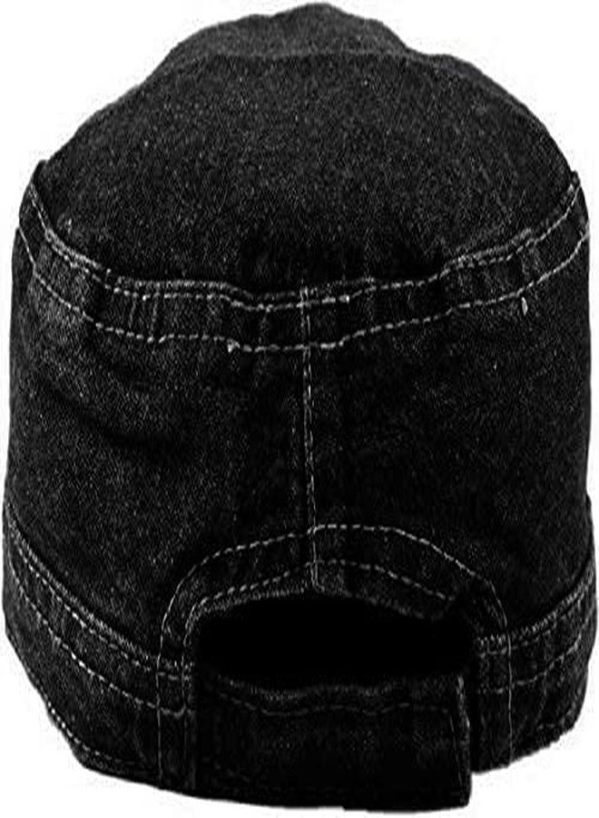 Missby® Denim Cap for Men & Women (Black) - Image 3