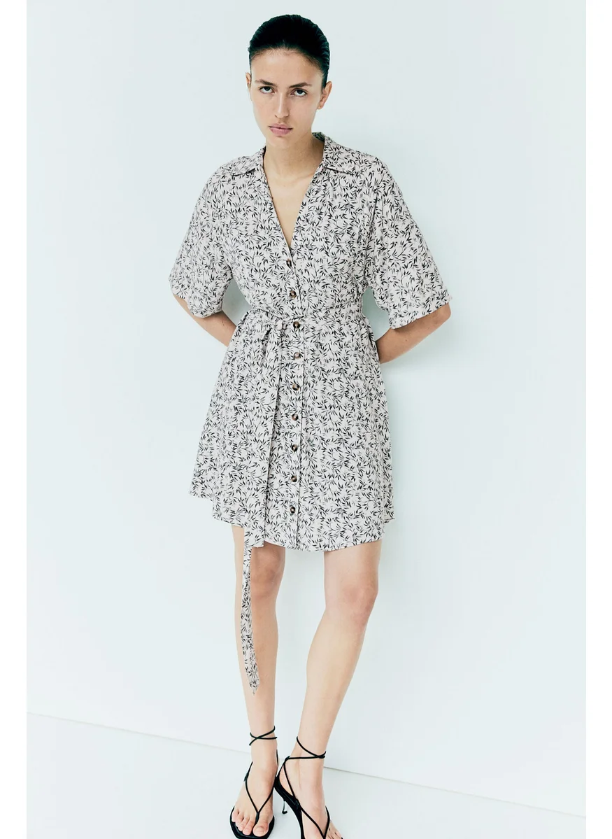 H&M Tie-Belt Shirt Dress