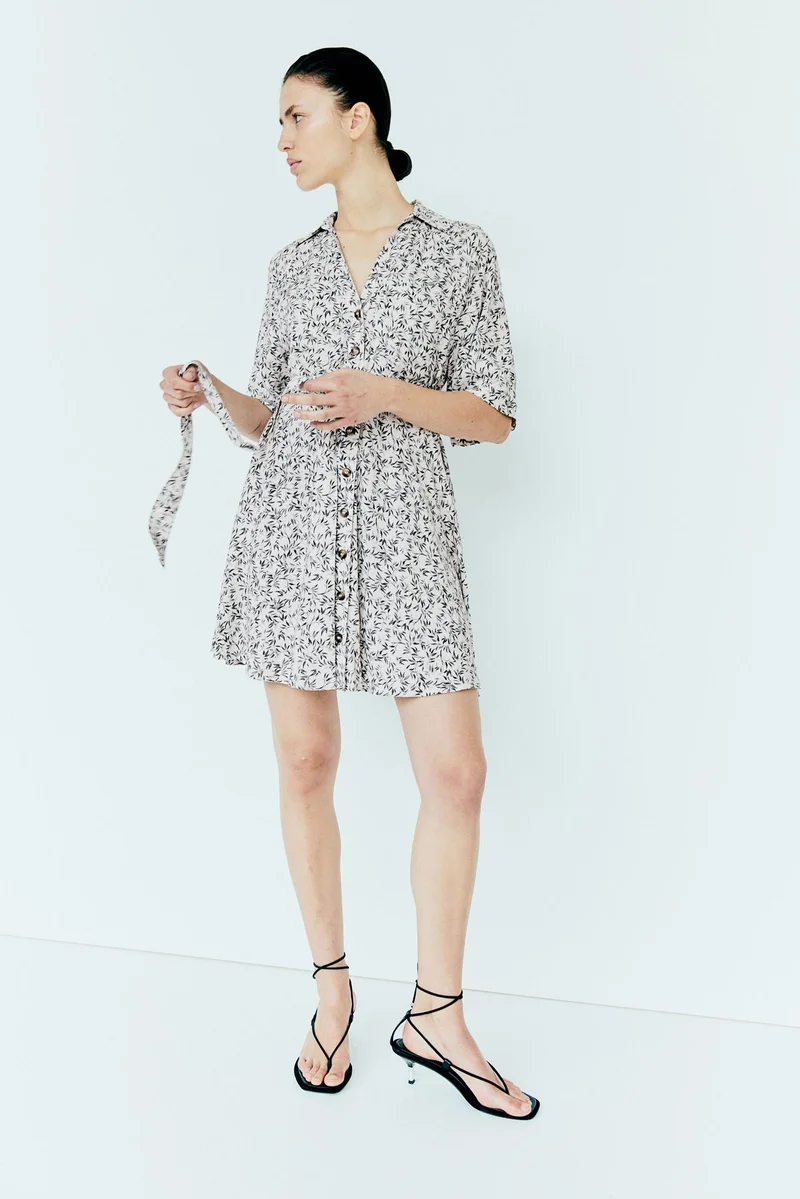 H&M Floral Print Mini Dress