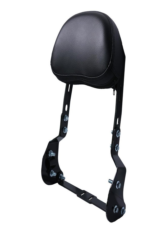 JMCHstore Mini Bike Backrest Sissy Bar w/Cushion for Coleman B200 B200R B200RSV B200C B200V RB200 RT200 Mega Moto B212 MAX - adjustable height slots, padded backrest cushion for rider support - Image 1