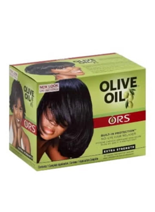ORS ORS No-Lye Hair Relaxer Kit | With Olive Oil | Regular Strength, Built In Protection | For Fine & Medium Hair Textures - Image 2