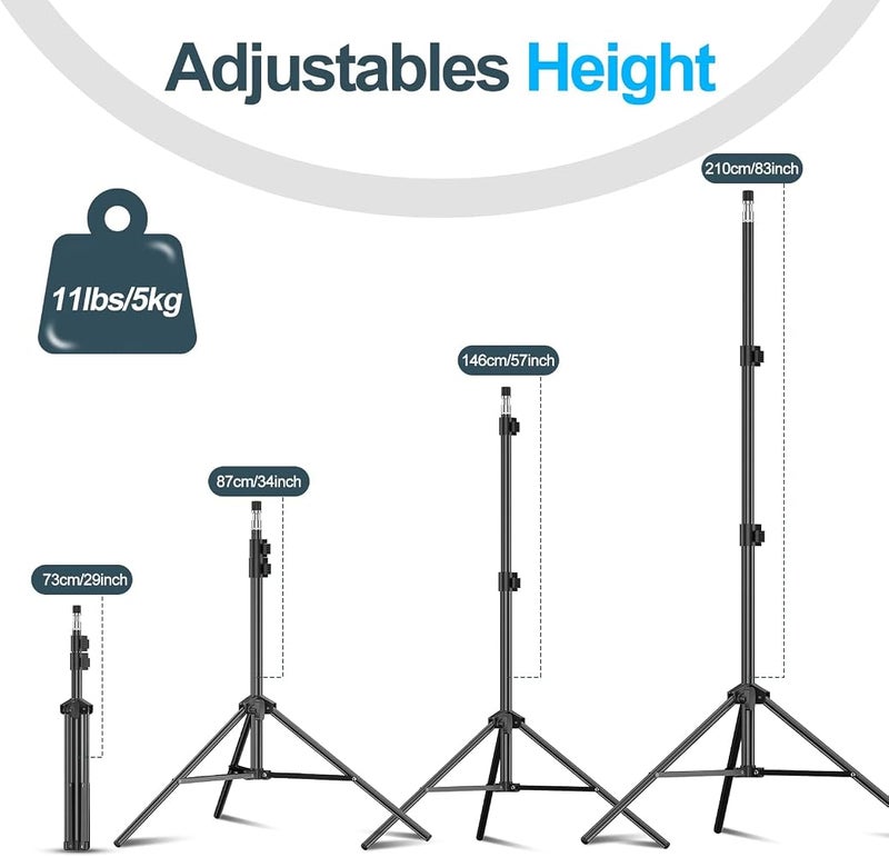 EMART Photography Light Stand 7ft, Portable Lighting Tripod, 1 Pack - Image 2