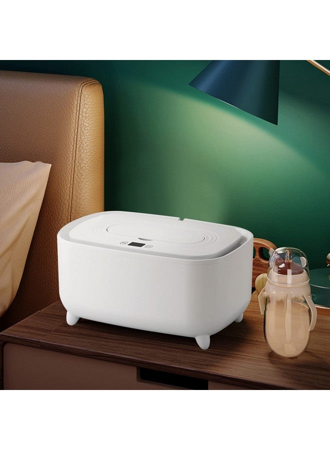 VINGVO Infant Wipes Heater, Baby Wipe Warmer Large Capacity Baby Wet Wipes Dispenser Intelligent Adjustable Temperature PP Material Portable Wipes Warmer for Babies, Diaper Wipe Warme (Pearl White) - Image 3
