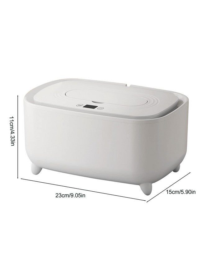 VINGVO Infant Wipes Heater, Baby Wipe Warmer Large Capacity Baby Wet Wipes Dispenser Intelligent Adjustable Temperature PP Material Portable Wipes Warmer for Babies, Diaper Wipe Warme (Pearl White) - Image 4