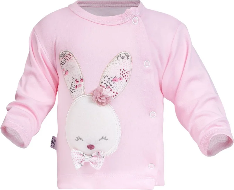 ساريبيبي Cute Rabbit Series Organic 5-Piece Baby Girl Hospital Released Pink