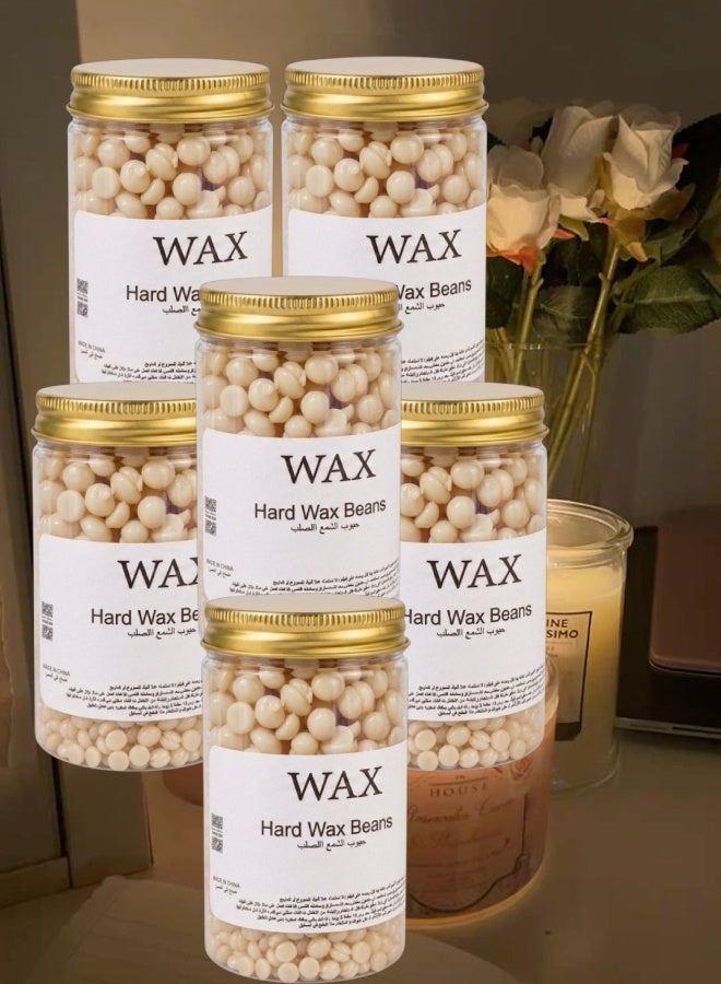 Wax 6 Pieces Hard Wax Beans White - Image 1