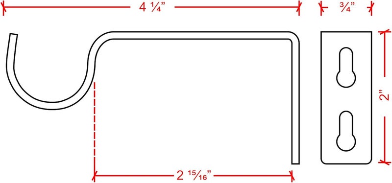 Ivilon Fixed Brackets for Curtain Rods - for 7/8 or 1 Inch Rods. Set of 2 - Warm Gold - Image 4