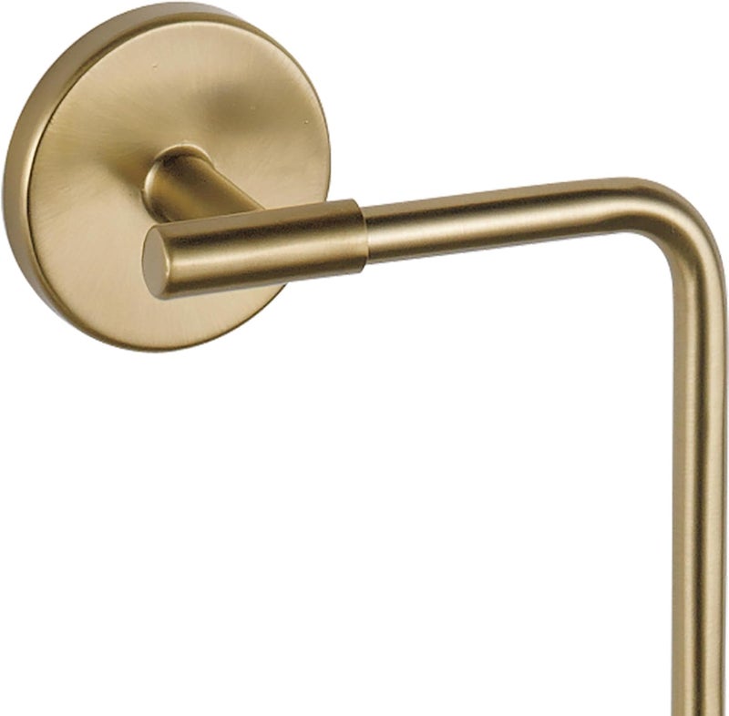 Delta Trinsic (1-Pack) Hand Towel Holder Champagne Bronze Towel Racks for Bathroom Wall Square Towel Ring Holder for Bath Towel Hanger for Kitchen, Bathroom Accessories 759460-CZ - Image 5