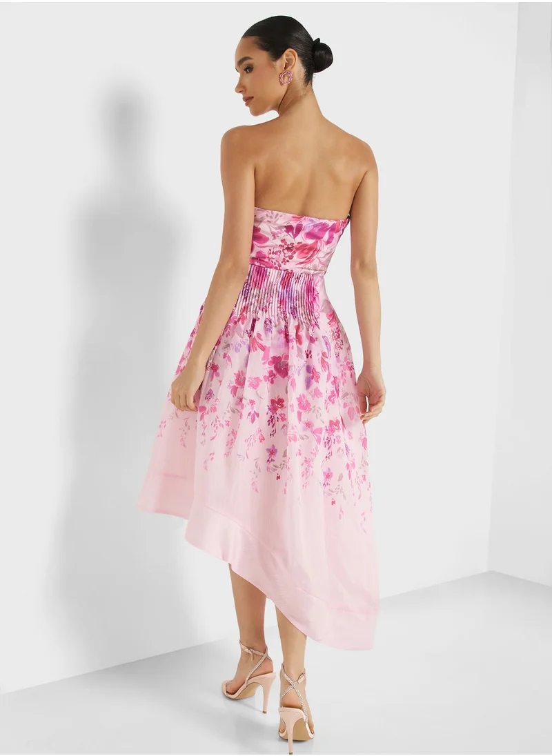 Femi9 Bardot Floral Printed Dress