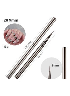 Generic Nail Art Brush Set Metal Handle UV Gel Painting Pen 9MM 