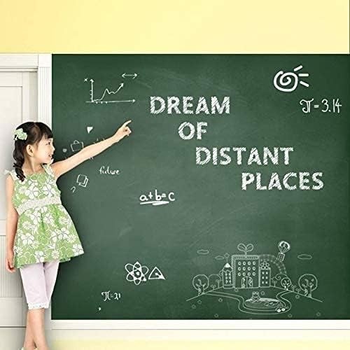 YAJNAS Vinyl Green Chalkboard Wall Sticker 2 X 6.5 Feet | Removable Chalkboard with 5 Chalks, Self-Adhesive Waterproof Blackboard for Home, School, Office, Kitchen, Kids Room, Writable & Reusable - Image 4