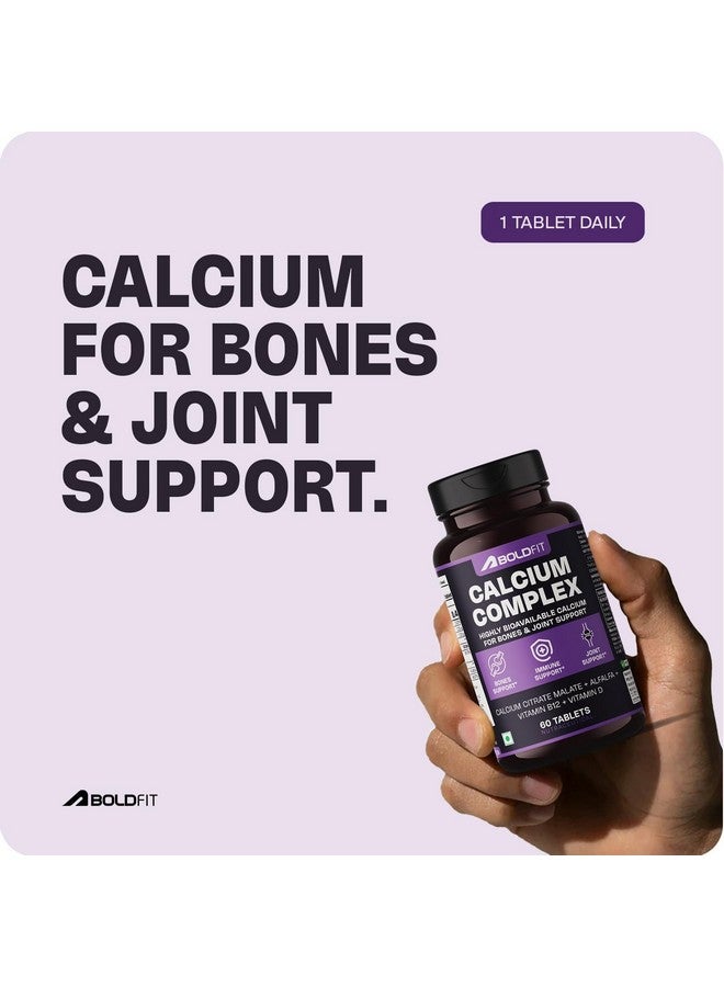 Boldfit Calcium Tablets for Women Calcium Tablets for Men Calcium Tablet 1500mg Calcium Supplements for Women & Men Ideal for Bone and Joint Support - 60 Tab - 2Pack - Image 5