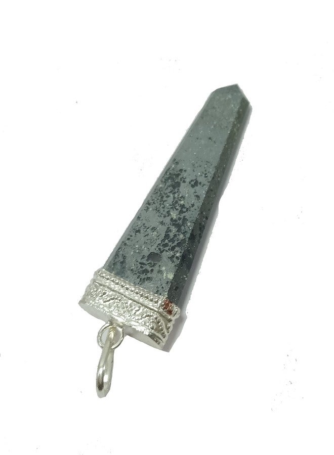 CA AGATE Hematite Aventurine Flat Point Pendant Necklace Healing Crystal Gemstone Jewelry - Image 2