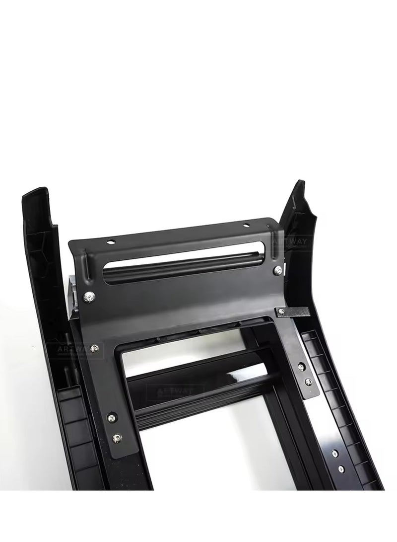 Foldable Side Door Ladder for Jetour T2 2023+ – Matte Black Elevatable Protection Framework, 4x4 Off-Road Climbing Ladder for Easy Roof Access - Image 4