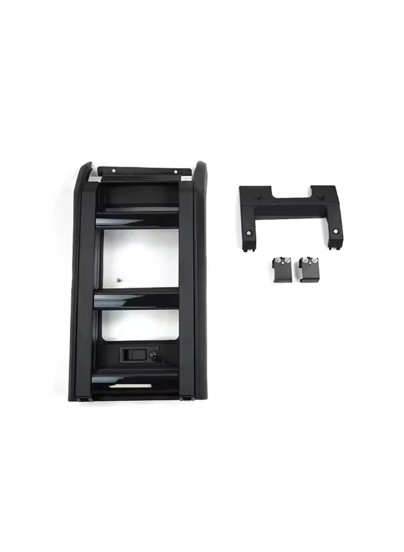 Foldable Side Door Ladder for Jetour T2 2023+ – Matte Black Elevatable Protection Framework, 4x4 Off-Road Climbing Ladder for Easy Roof Access - Image 3