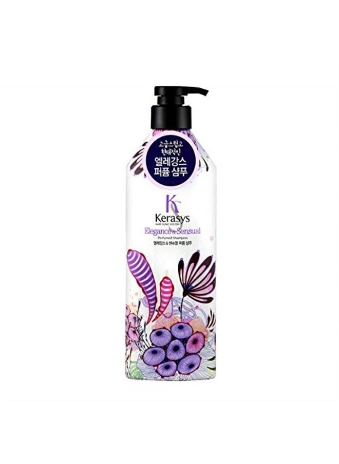 Kerasys - Elegance & Sensual Perfumed Shampoo 600ml + Rinse 600ml Set - Image 1