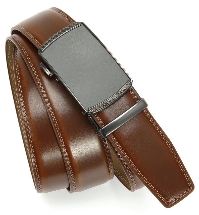 CHAOREN Mens Belt Leather Ratchet Belt - Customizable Fit, Effortless Style (35mm) - Image 4