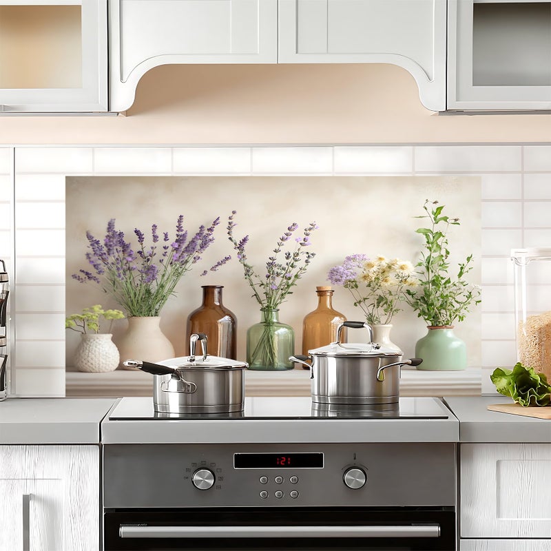 AOHMPT Kitchen Wallpaper 30"x16" Stove Backsplash Stickers Water-Resident Peel and Stick Decals Backsplash Wall Protector Film Removable Paper for Cupboard (MAI-G254857) - Image 2
