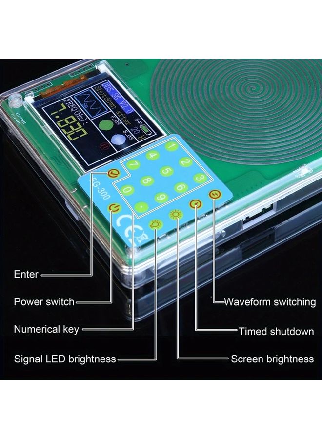 مولد إشارات FG 300 DDS - موجات جيبية ومربعة ومثلثة ومنشارية - تردد من 0.001 هرتز إلى 200 كيلوهرتز - يعمل بالطاقة عبر منفذ USB - Image 5
