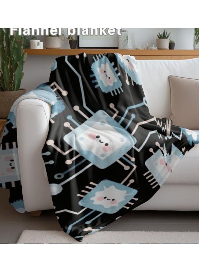 general Flannel thin blanket (warm and comfortable, suitable for sleep, gaming, dust removal and sandproof) 150cm*200cm - 715 - Image 4